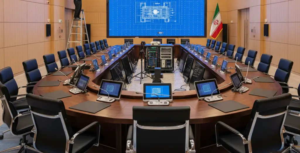 راه اندازی سالن کنفرانس​